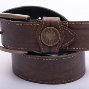 Trachtengürtel - Dornschließe und Münze