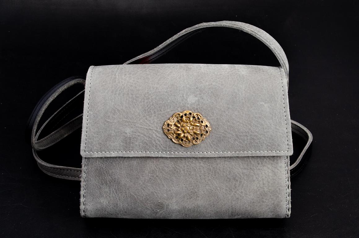 Ledertasche mit Holz (die Elegante)