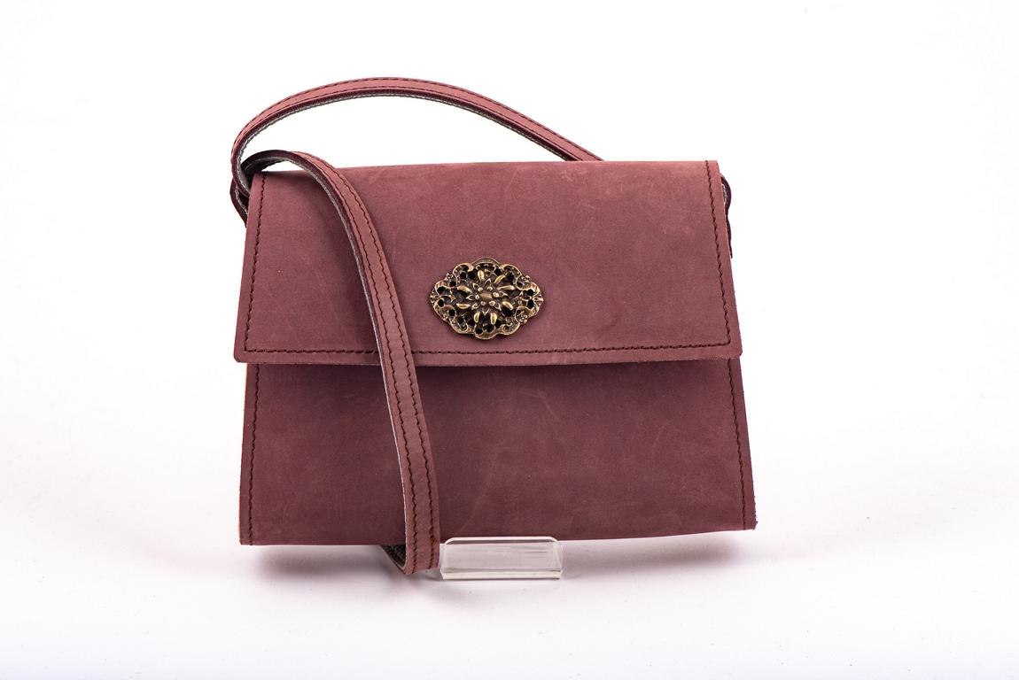 Ledertasche mit Holz (die Elegante) – Bild 2